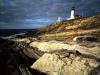 Sunrise light on Pemaquid Lighthouse, New Harbor, Maine